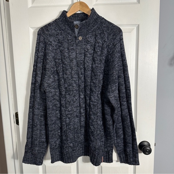 Weatherproof Vintage sweater, XL, NEW. Mock neck, chunky cable knit, fisherman - Picture 1 of 14